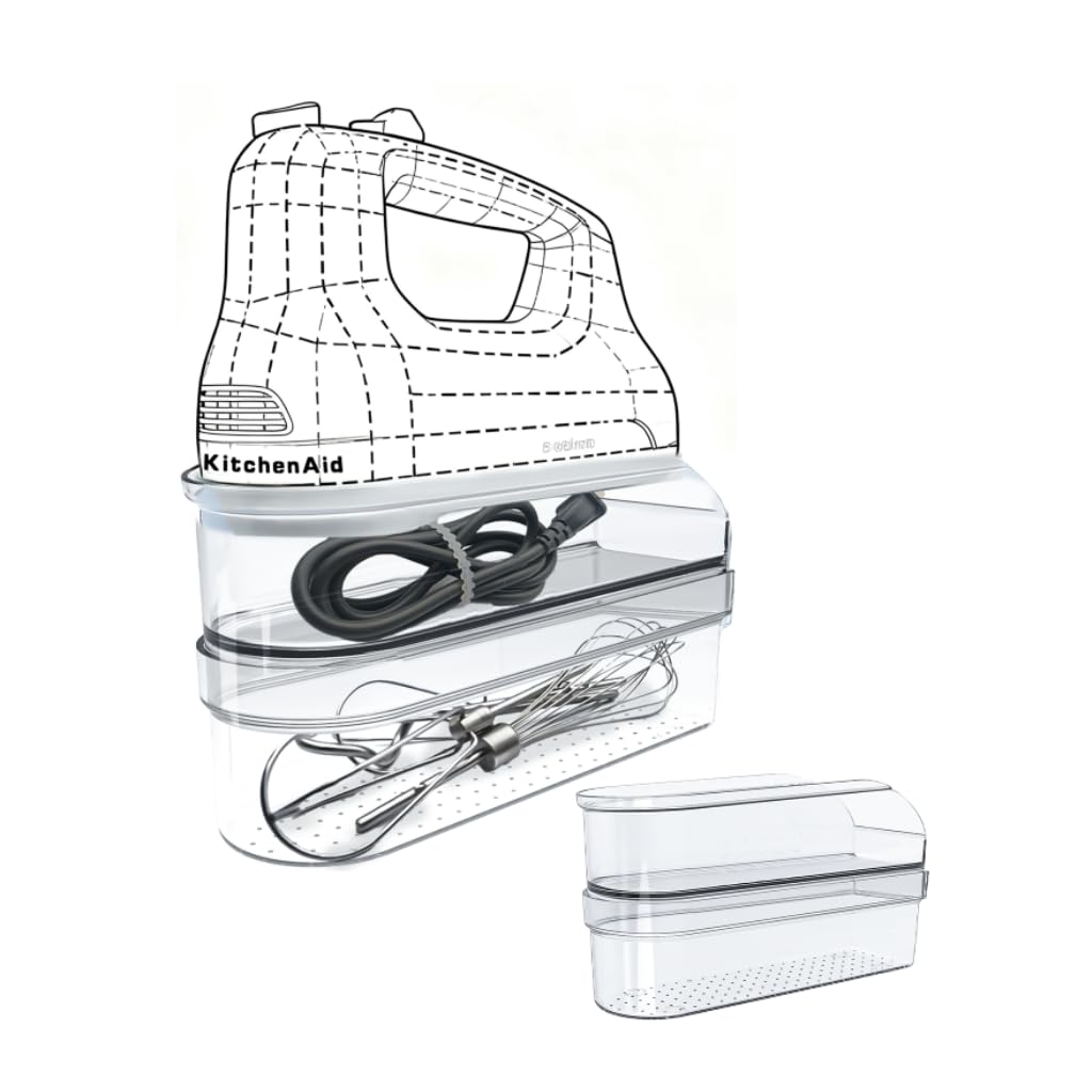 Hand Mixer Beater Storage Case Professional Pack product photo